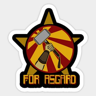 For Asgard! Sticker